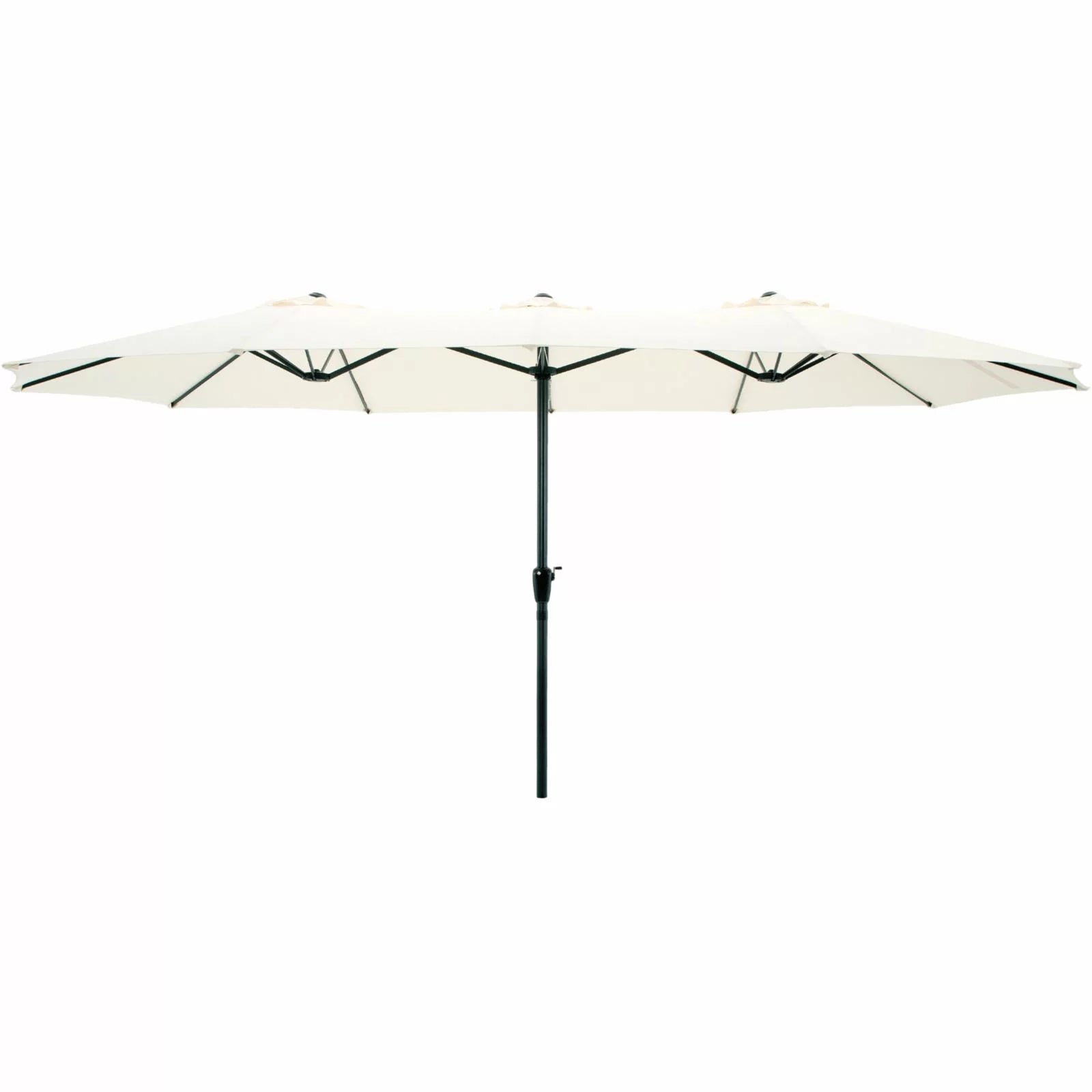 Pure Garden 15ft Double Patio Umbrella, Red