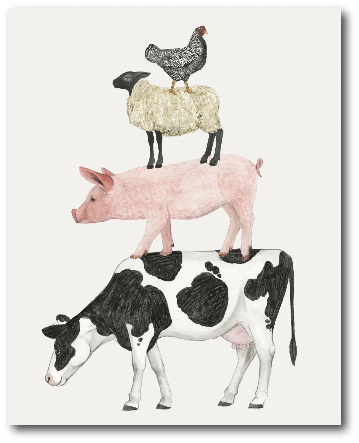 Courtside Market Farmland Family VI 16x20 Gallery-Wrapped Canvas Wall Art