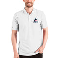 Men's Antigua White Miami Marlins Esteem Polo