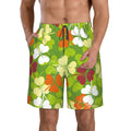 Kll St. Patrick'S Day3 Men'S Casual Summer Beach Shorts Hawaiian Shorts With Pockets-Small