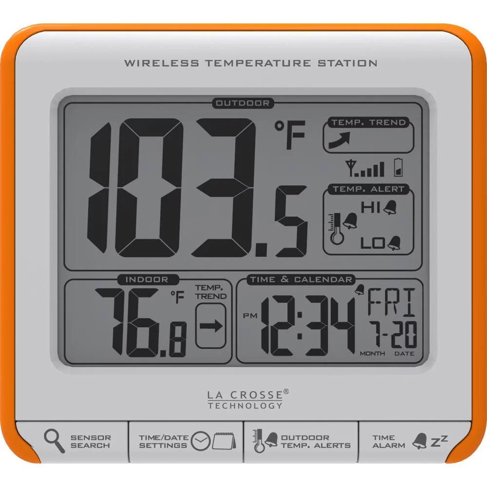La Crosse Technology 308-179OR Wireless Temperature Station, Each