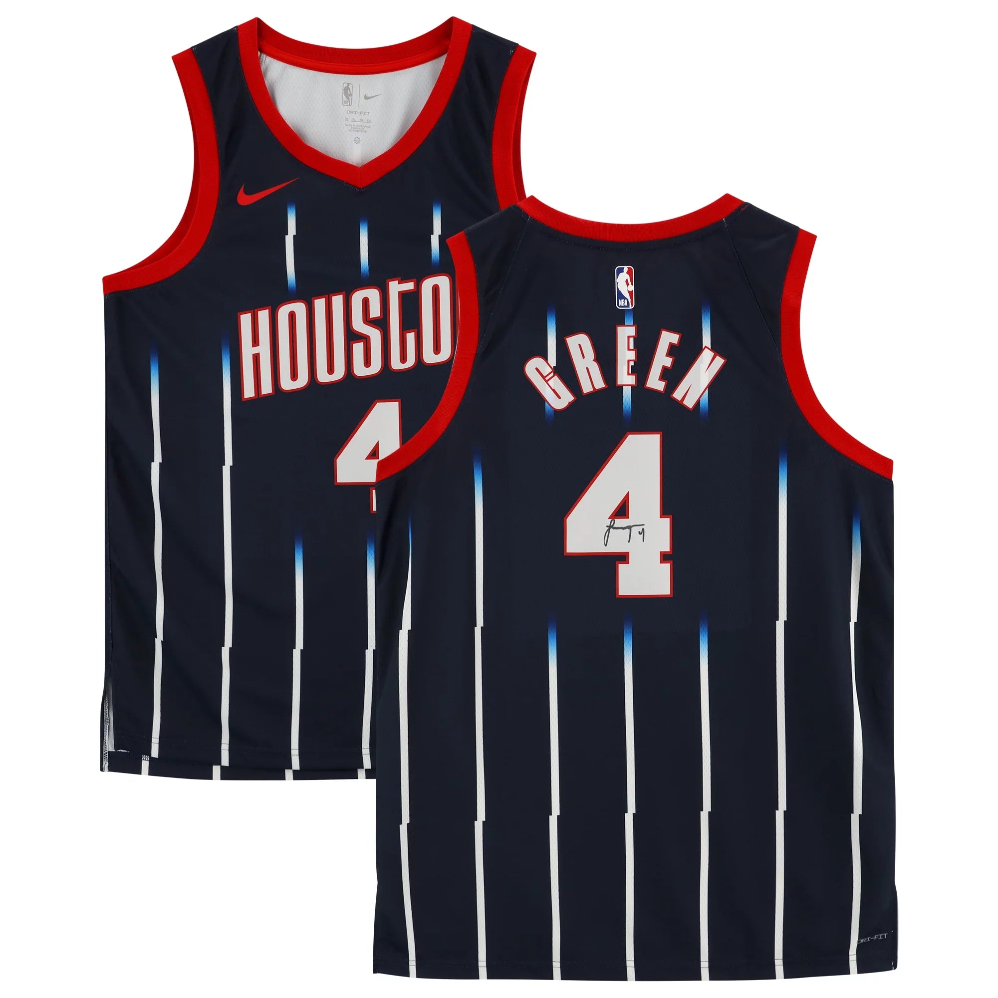 Jalen Green Houston Rockets Autographed Navy 2022-2023 City Edition Swingman Jersey - Fanatics Authentic Certified