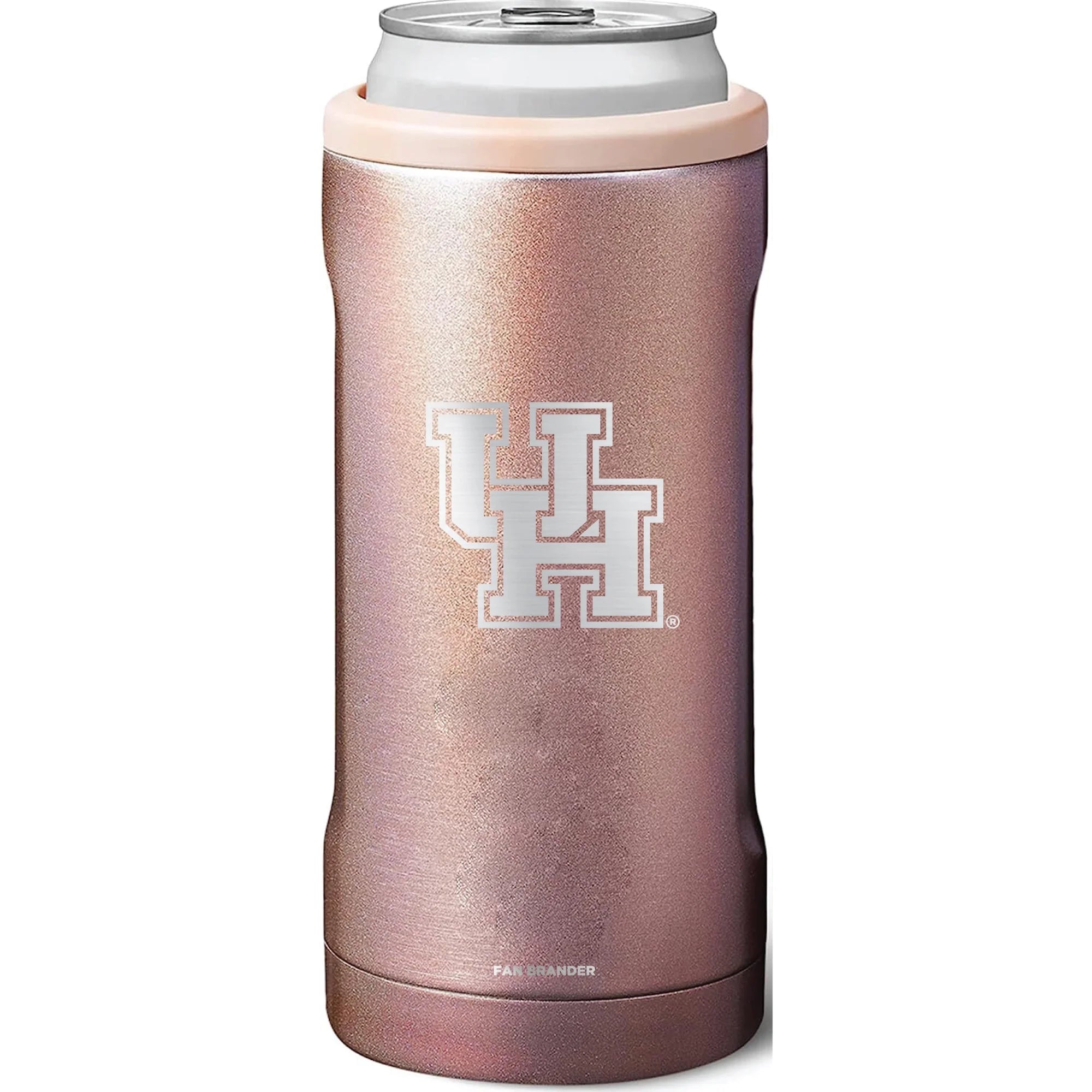 BruMate Houston Cougars 12oz. Primary Mark Glitter Slim Can Cooler