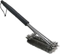 BBQ Grill Brush Cleaner,Ideal For Cleaning Char-Broil Weber Porcelain And Infrared Barbecue Grills,Stainless Steel Bristles
