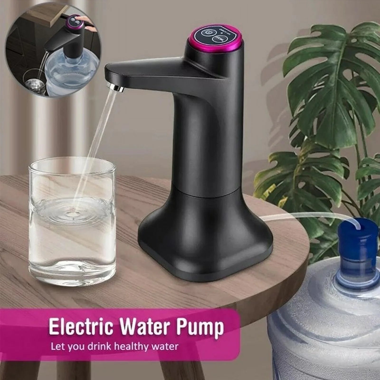 Desktop Water Bottle Dispenser Portable Electric Water Pump for Universal 3