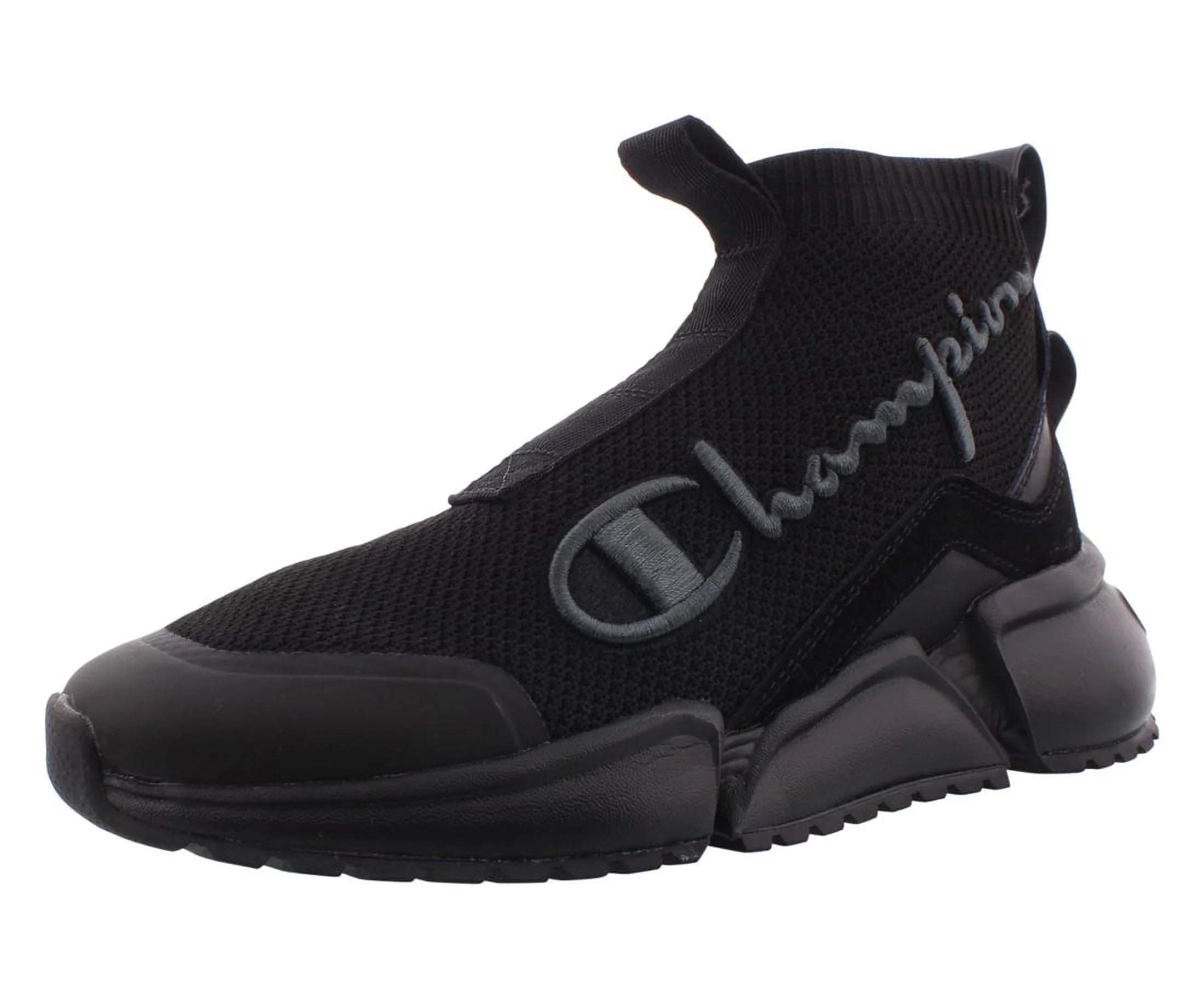 Champion Rf Mid Boys Shoes Size 4, Color: Black