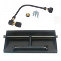 21 in. Powder Coated Dual Burner Pan Kit, Liquid Propane