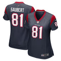 Women's Nike Eric Saubert  Navy Houston Texans  Game Jersey