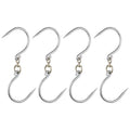 Uxcell 12'' Swivel Meat Hook, 0.34'' Thickness Galvanized Processing Butcher Hooks, 4 Pack
