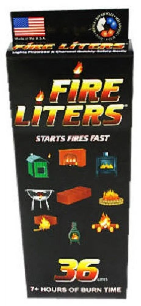 Fire Liters 10836 36-Pack Of Fire Lighter Starter Cubes - Quantity of 12