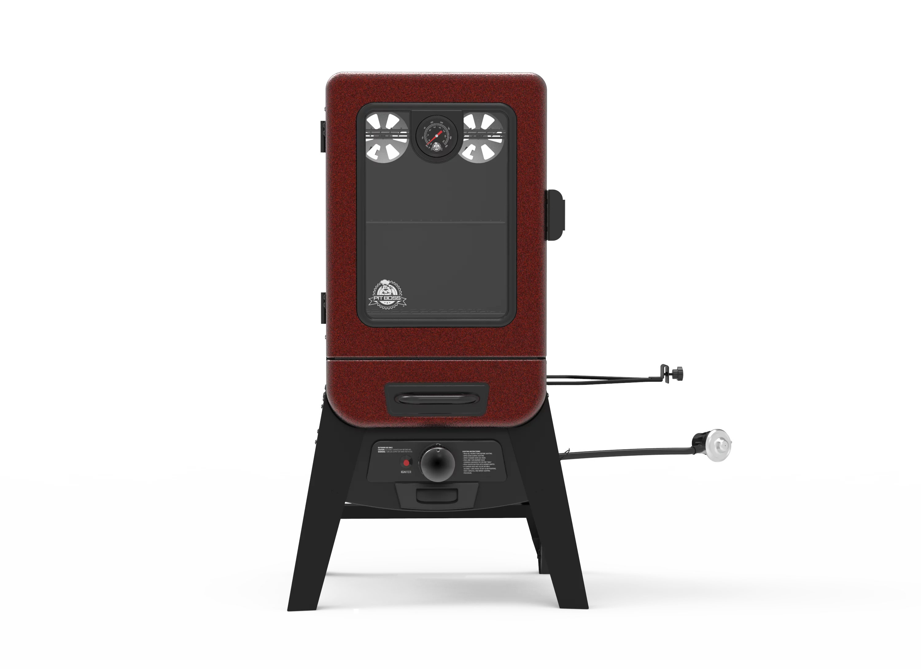 Pit Boss 2-Series Propane Vertical Smoker, Red Hammertone ¨C PBV2G1