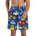 Kll Animals Rescue Team Men'S Casual Summer Beach Shorts Hawaiian Shorts With Pockets-Small