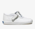 Keds Champion Toe Cap T-Strap Sneaker Little Kid White Leather