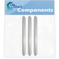 3-Pack BBQ Grill Heat Shield Plate Tent Replacement Parts for Weber GENESIS EP-310 NG (2009) - Compatible Barbeque Stainless Steel Flame Tamer, Flavorizer Bar, Vaporizer Bar, Burner Cover 24 1/2