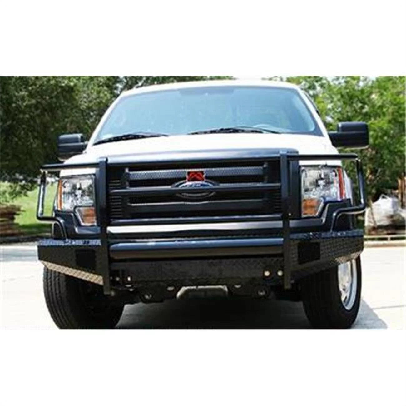 FAB FOURS FF09K19601 Tow Hooks Black Steel Bumper - Black