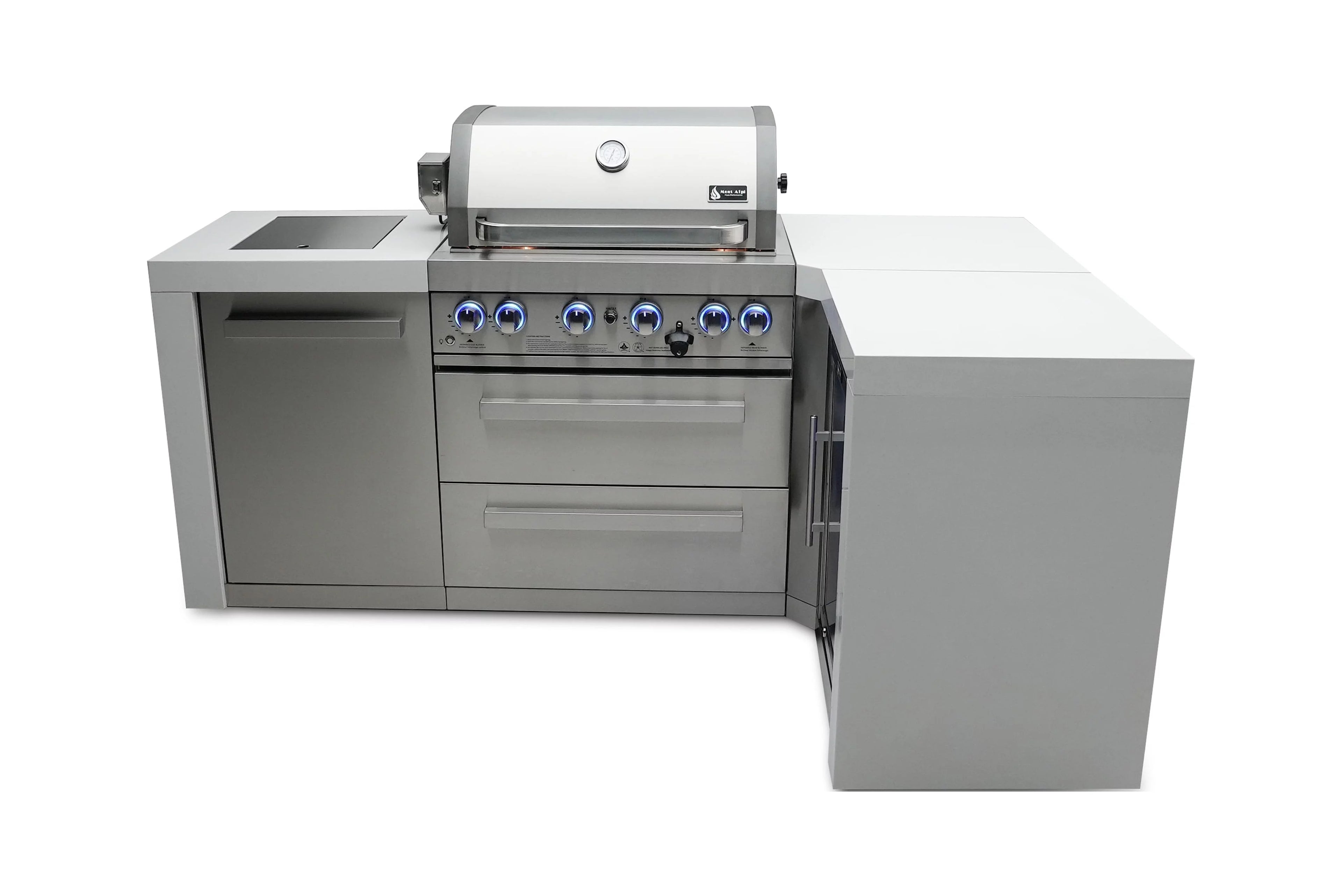 Mont Alpi 400 Deluxe island with 90 degree corner