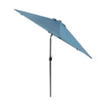 Greemotion Halo 9-foot Tilting Round UV 50+ Market Umbrella (No Base) Light Sapphire