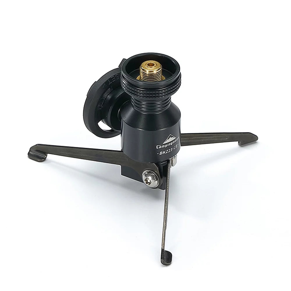 CAMPINGMOON Gas Stove Adapter Tripod, Portable Aluminum Alloy Bracket for Camping Hiking, Picnic Cooking Accessory