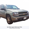 APS 2002-2005 Chevy Trailblazer LT Black Stainless Steel Billet Grille 8x6 horizontal billet