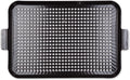 Porcelain Coated Steel BBQ Grill Tray/Pan, Outdoor Barbeque Grilling Accessories For Cooking Fish & Vegetables, Dishwasher Safe, Large, 19.5X11.75