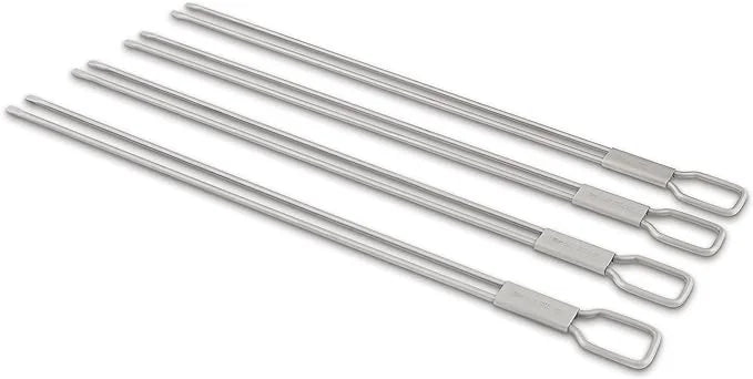 Broil King 64049 Dual Prong Skewers 4 Pack, 12 in, as Labeled