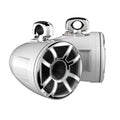 Wet Sounds REV 10 HD 10 Horn Loaded Compression Driver Tower Speakers with XS Grills & Stainless Swivel Clamps, 300 Watts RMS, White, Pair