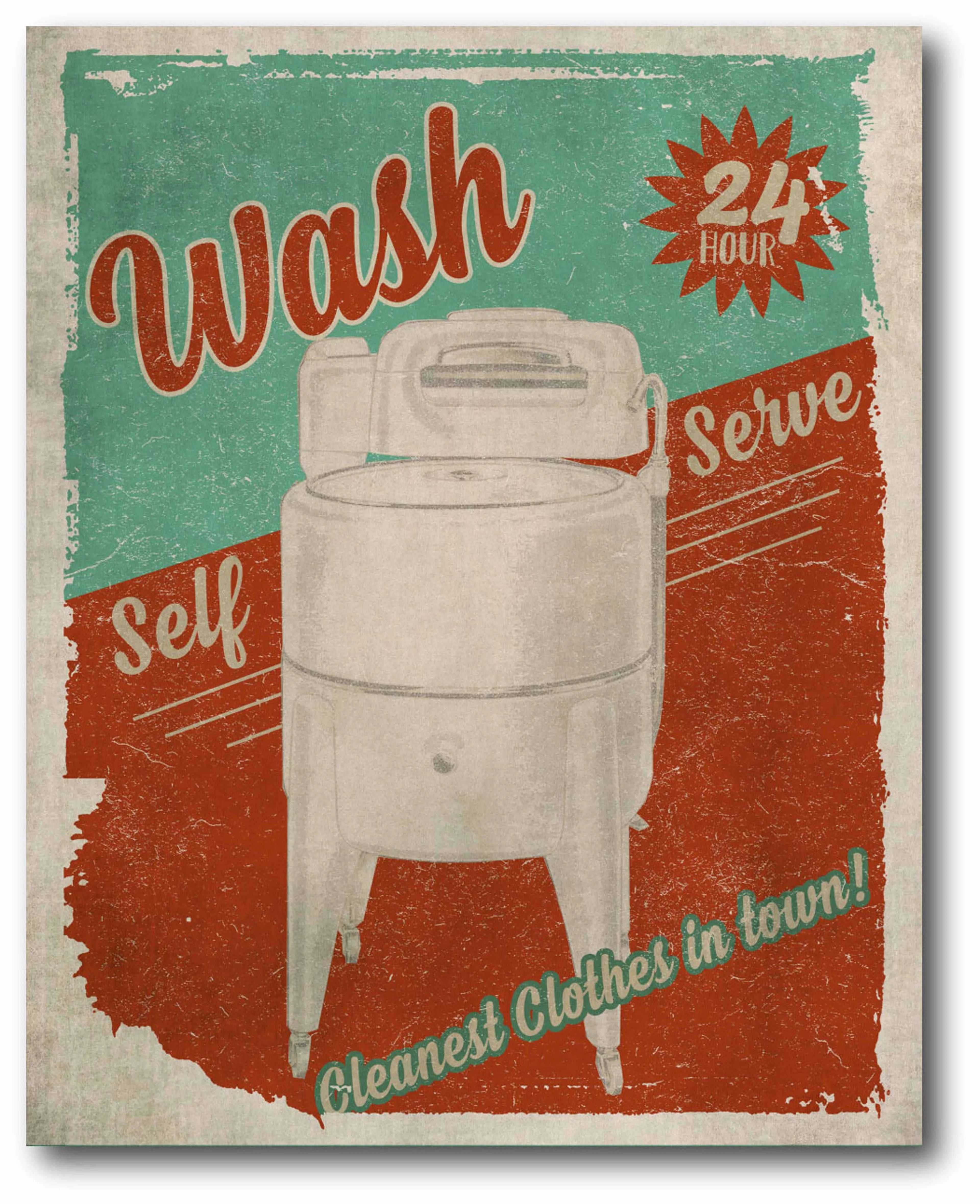 Courtside Market Laundry Room Gallery-Wrapped Canvas Wall Art, 16x20