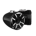 Wet Sounds REV 10 HD 10 Horn Loaded Compression Driver Tower Speakers with XS Grills & Swivel Surface Mounts, 300 Watts RMS, Black, Pair
