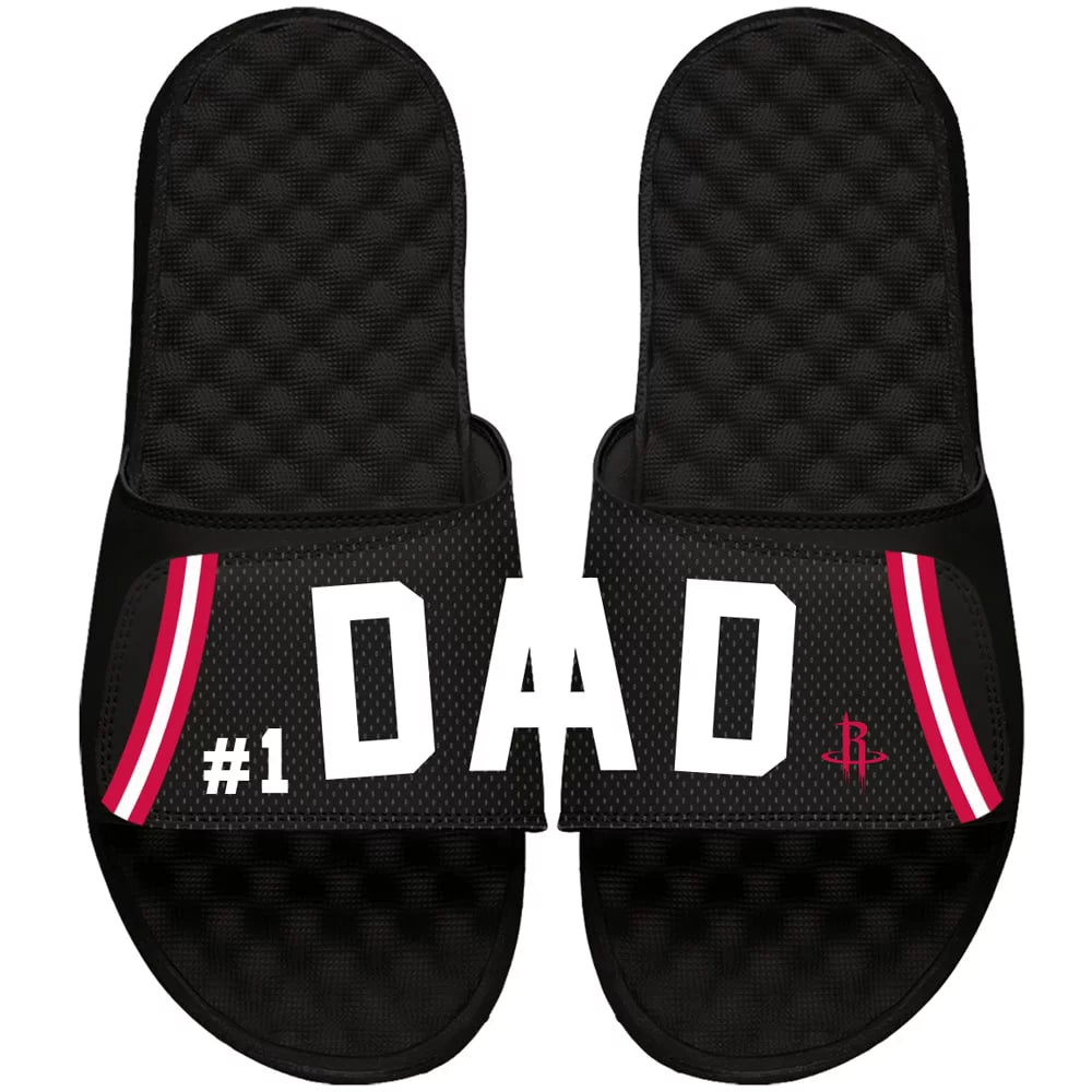 Houston Rockets ISlide Dad Slide Sandals - Black