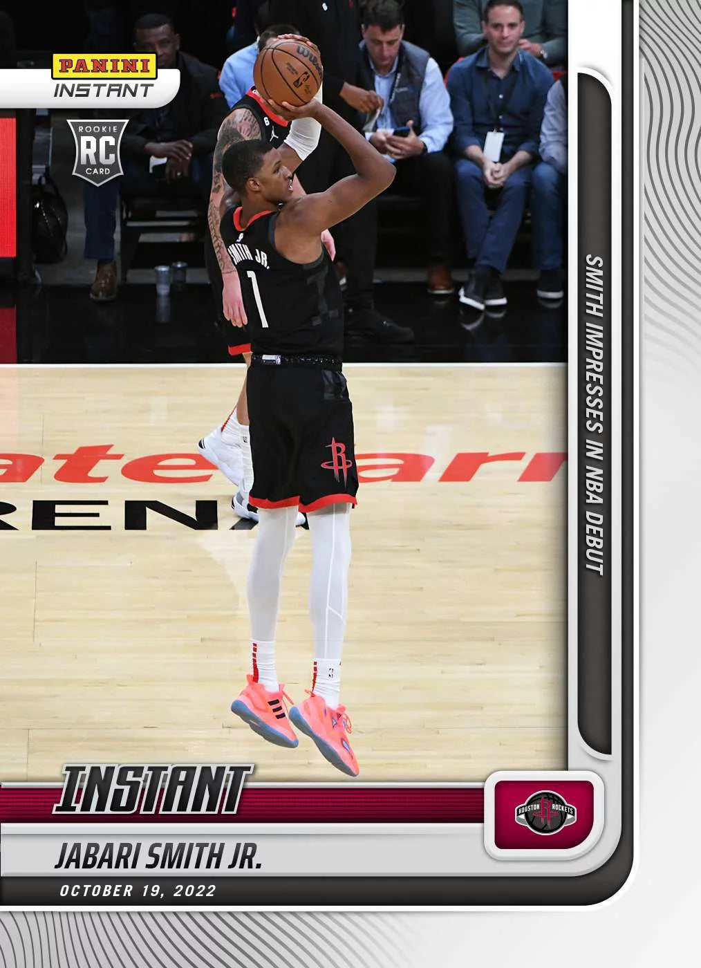 NBA Houston Rockets 2022-23 Instant Basketball Jabari Smith Trading Card #7 (Rookie Card) (Panini)